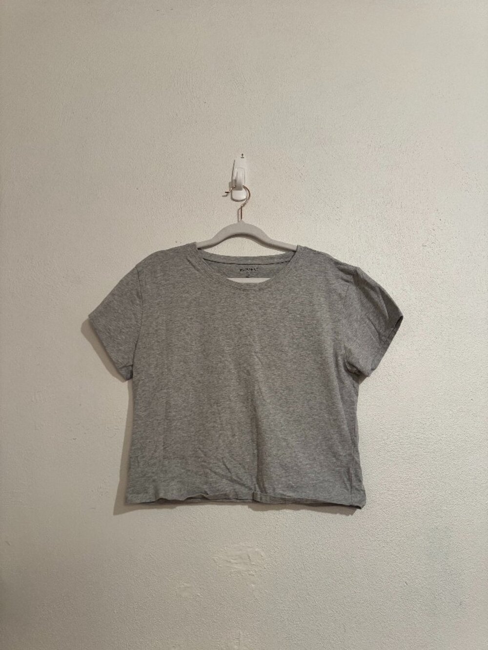 PacSun PS Basics Grey Cropped Tee – Tagged XXL (Fits Best L)